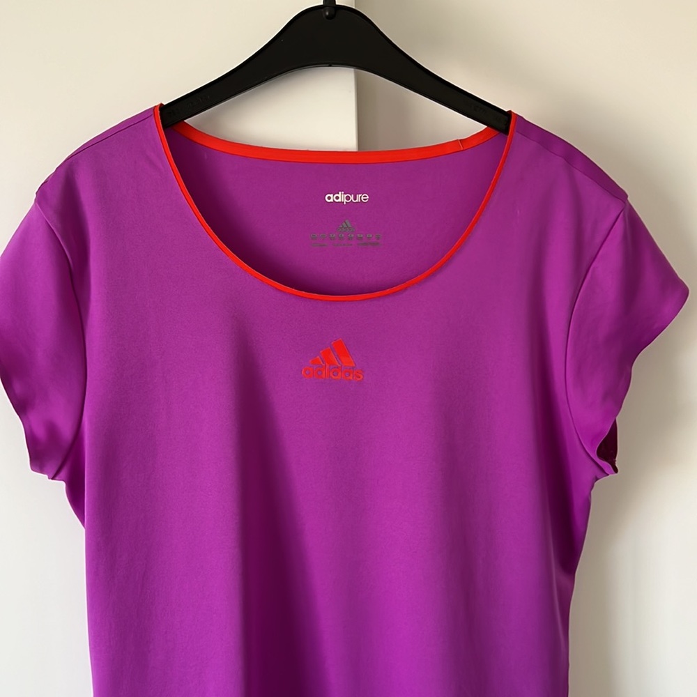 Adidas athletic shirt. Purple/red. Excellent condition